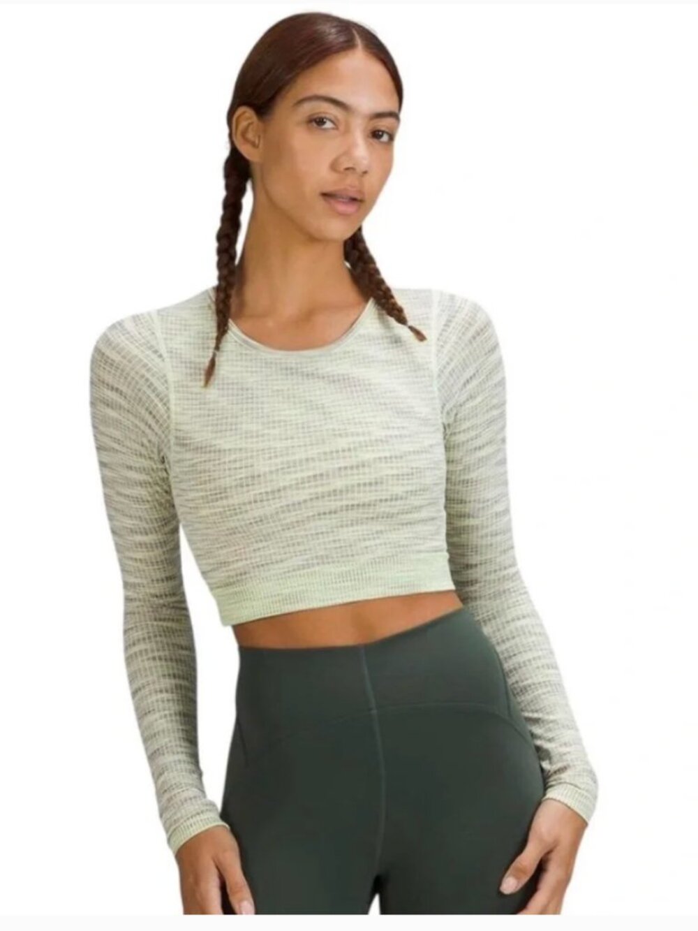 Lululemon Ebb to Street Long Sleeve Shirt Moonlit Magenta Multi / Faded Zap